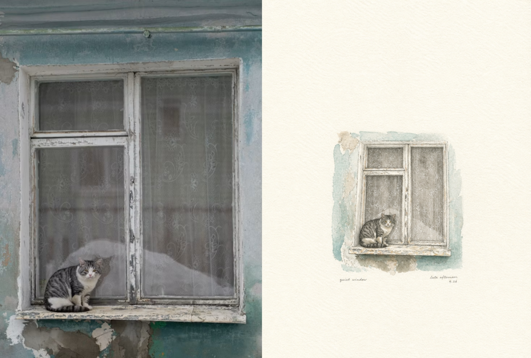 Storybook illustration of a cozy scene