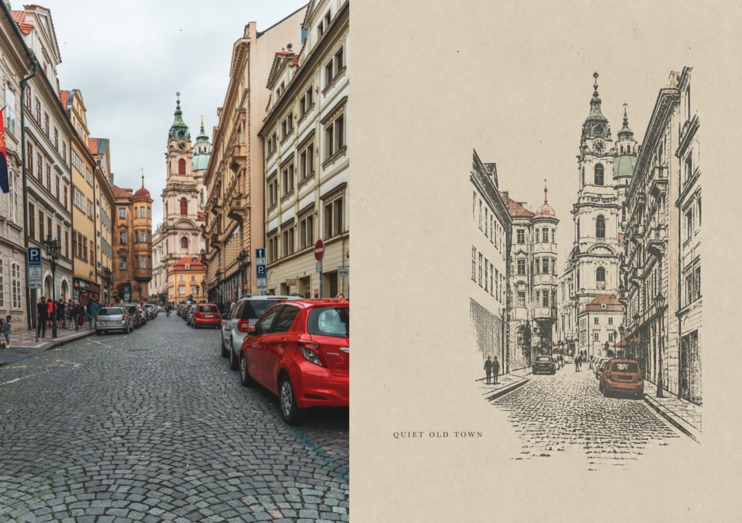 Zine poster with interior scene